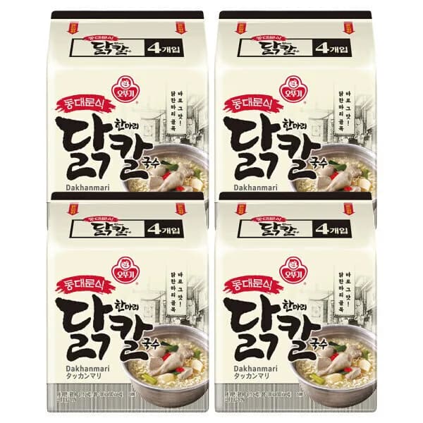 오뚜기 동대문식 닭한마리 칼국수 멀티팩(4개입) X 4팩