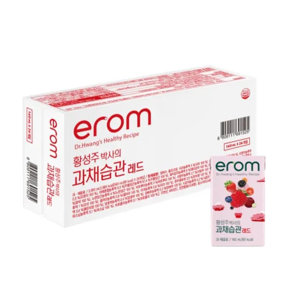 이롬 황성주박사의 과채습관 레드 140ml 24개