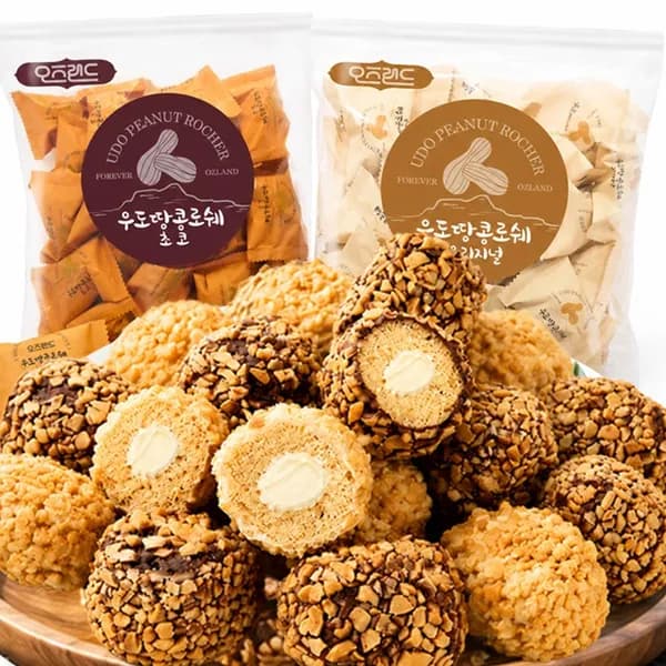 오즈랜드 우도 땅콩로쉐 오리지널 210g + 초코 210g
