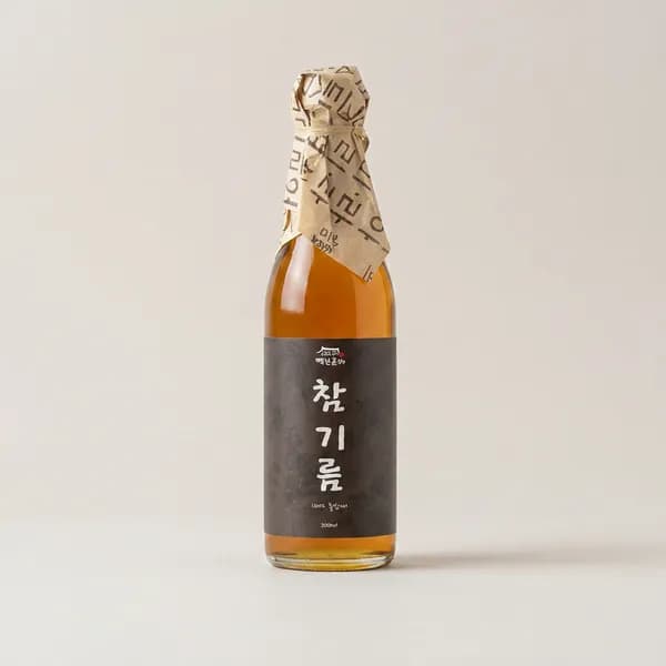 백년본가 참기름 350ml 4개