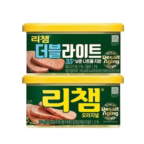 리챔 오리지널 200g x 8캔 + 더블라이트 200g x 8캔