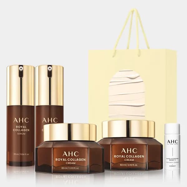 AHC 로얄 콜라겐 크림 60ml 2개 + 로얄 콜라겐 세럼 25ml 2개 세트