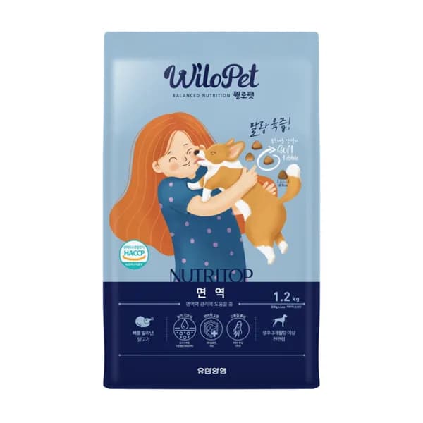 윌로펫 말랑육즙 강아지 소프트사료 면역/항산화 1.2kg 1개
