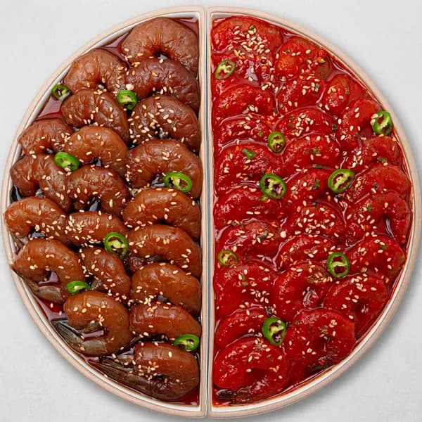 훈훈수산 깐새우장 간장 2통 + 양념 1통 300g 1개