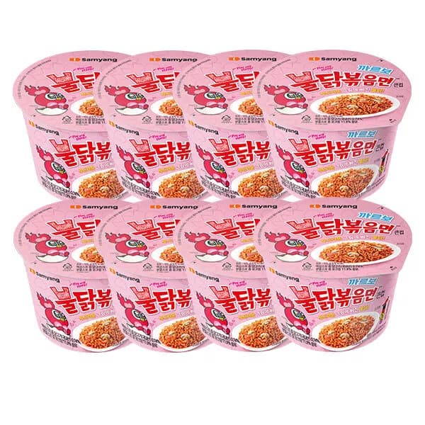 삼양 까르보불닭볶음면 큰컵 8입