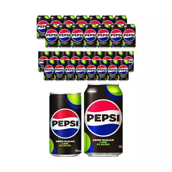 펩시제로슈거 라임향 올인원팩 190ml 18개+350ml 15개