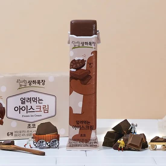 상하목장 얼려먹는 아이스크림 초코, 85ml, 24개
