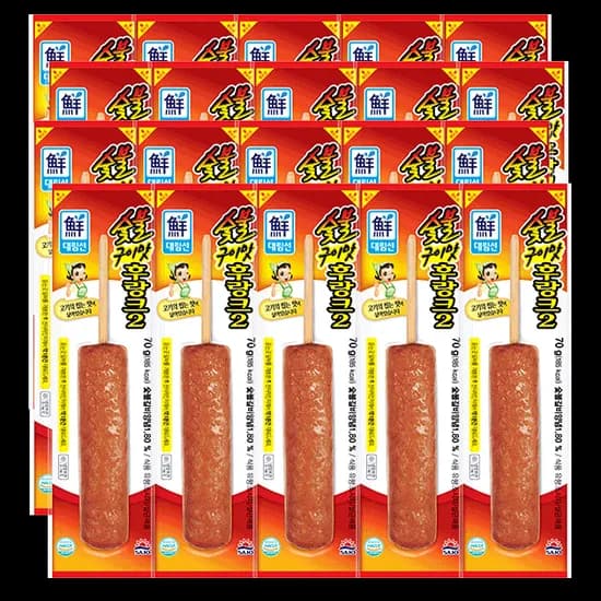 대림 숯불구이맛 후랑크 70g 20개