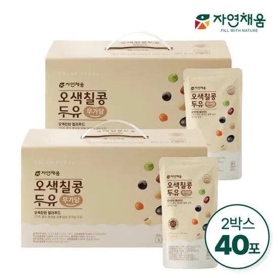 오색칠콩두유 무가당 185mLx40팩