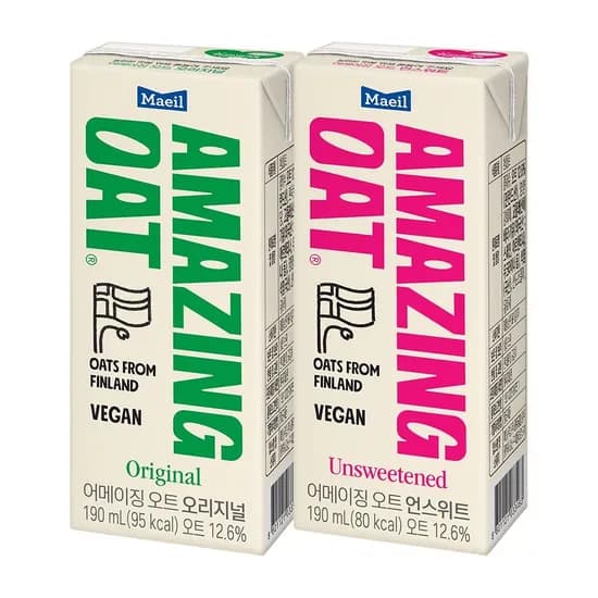 어메이징오트 오리지널/언스위트 190ml 48팩 + 언스위트 6팩 증정
