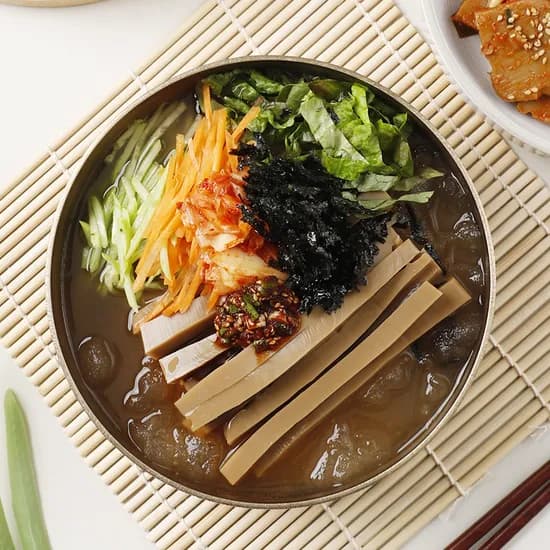 명인이 만든 전통 도토리묵 400g 4팩+묵사발 육수 318g 4팩 총8팩