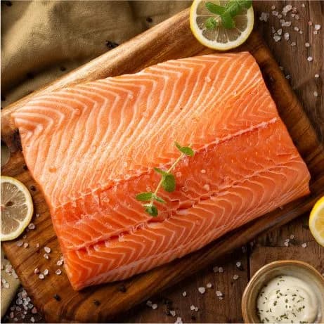 슈페리어 딥스킨 생연어 1kg + 초장,간장,고추냉이 증정
