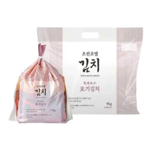 신세계푸드 조선호텔 포기김치 4kg+총각김치 1.5kg