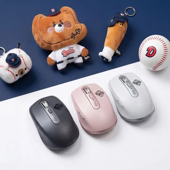 로지텍코리아 MX ANYWHERE 3S 무선 블루투스 마우스 두산베어스 콜라보