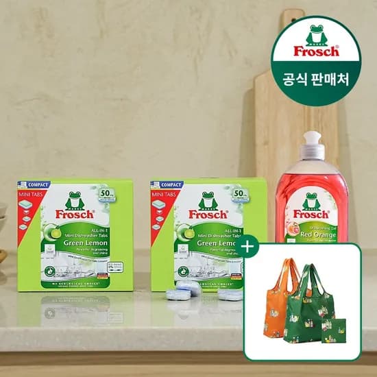프로쉬 미니 50개입2개+주방세제+포켓장바구니