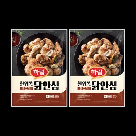 하림 닭 안심 불고기맛 800g 4팩