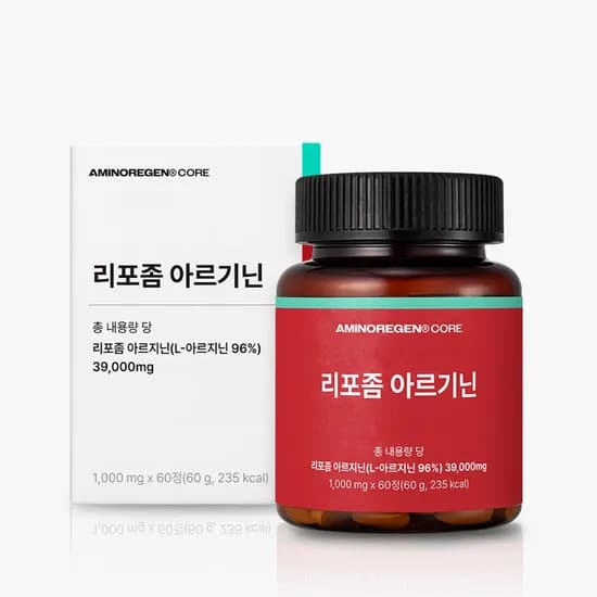 아미노리젠 코어 리포좀 아르기닌 3500 1,000mg 60정