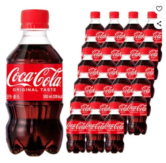 코카콜라 오리지널 300ml 24개 13,600원