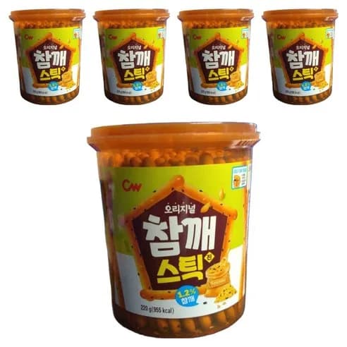 청우식품 참깨스틱 진 220g 5개