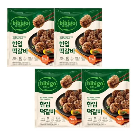 비비고 한입떡갈비 320g 4개