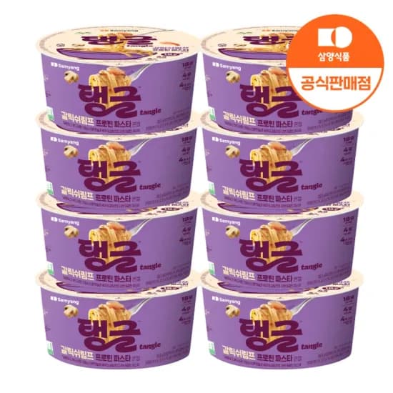 큰컵 탱글 프로틴 파스타 갈릭쉬림프 100g 8입