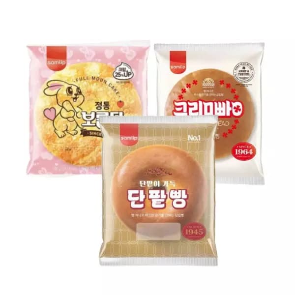 삼립 삼총사빵 3종 9봉