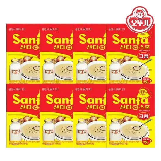 오뚜기 산타 컵 크림스프(22Gx3)x8개 총24개입 (카드)