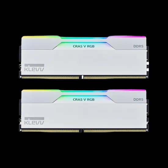 에센코어 클레브 DDR5-6000 CL30 CRAS V RGB 화이트 AMD 패키지 32GB(16Gx2)
