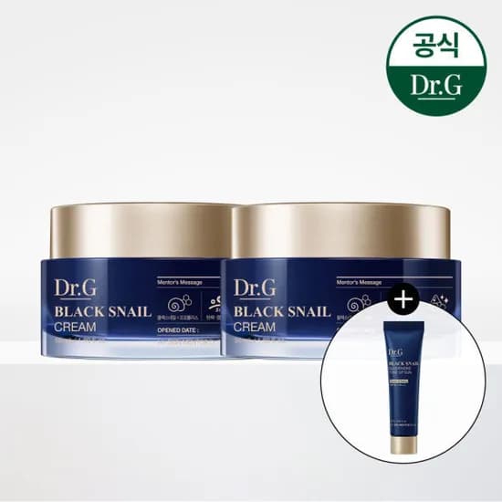 닥터지 블랙 스네일 크림 50ml 2개 블랙스네일 톤업 선 10ml