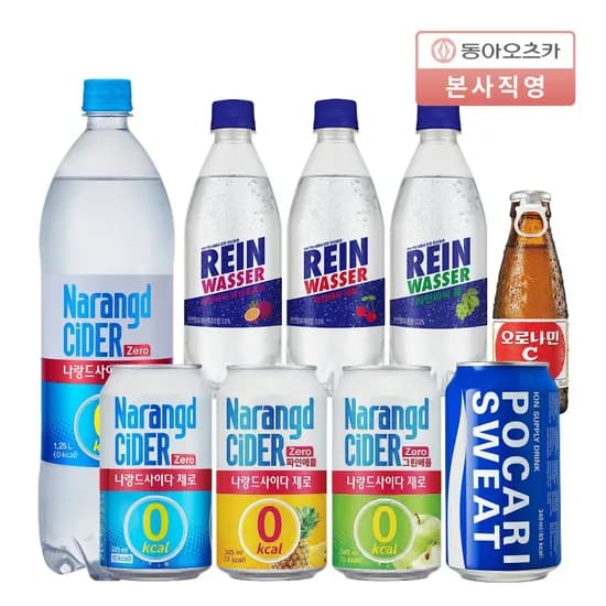 나랑드사이다 제로 345ml 뚱캔 24입