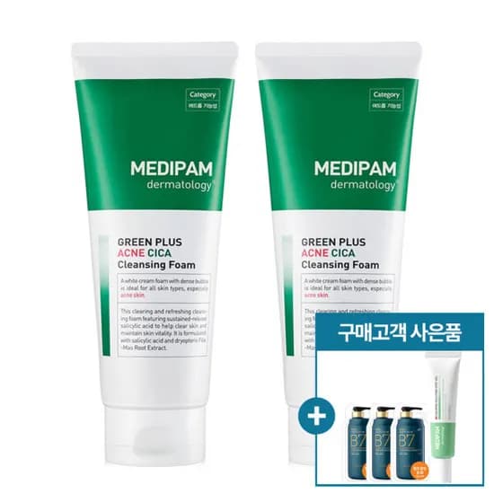 메디팜 아크네 진정 시카 클렌징폼 220ml 2개