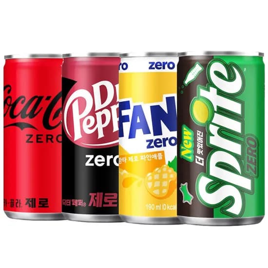 코카콜라 제로 190ml 외 제로 음료 190ml 60캔