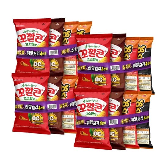 롯데 꼬깔콘 치토스 4번들 188g x 4개
