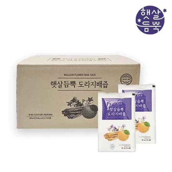 도라지배즙 80ml 100포
