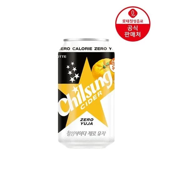 칠성사이다 제로 유자 355ml 24캔