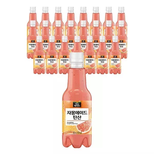 미닛메이드 자몽에이드 탄산 PET 350ml 24개