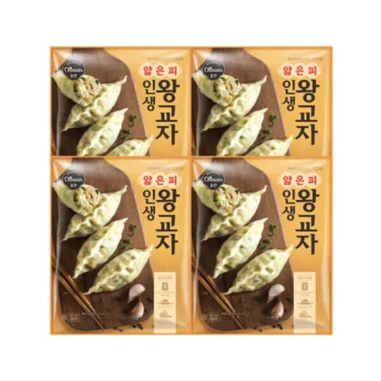 올반 얇은피 인생 왕교자 455g 4팩