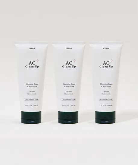 에뛰드 AC 클린업 클렌징폼 150ml 3개