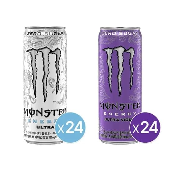 몬스터에너지 울트라 355ml 24캔 외 바이올렛 355ml 24캔