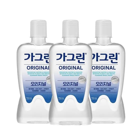 가그린 구강청결제 750ml 3개