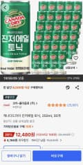 캐나다드라이 진저에일 토닉 250ml, 30개