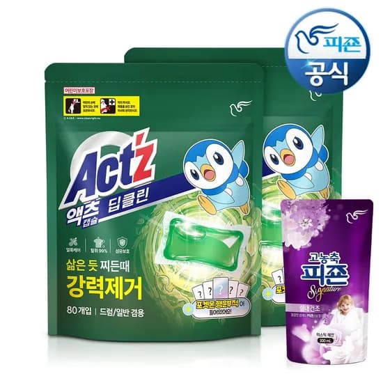 액츠 퍼펙트 포켓몬 에디션 딥클린 캡슐세제 160개입