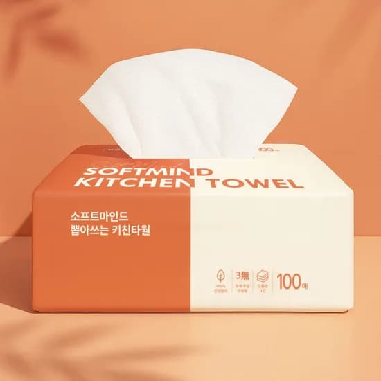 소프트마인드 치킨타월 100매 9개입