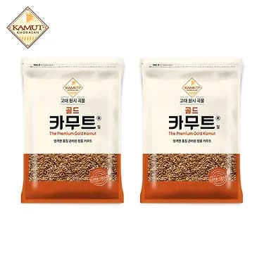 곡물마켓 카무트 500g x 2봉 + 수입산 귀리 500g 1봉 증정 7,800원
