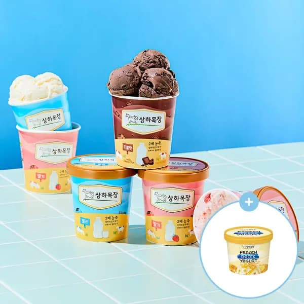 상하목장 아이스크림 파인트 474ml 3개 + 프로즌 그릭요거트 증정 16,800원