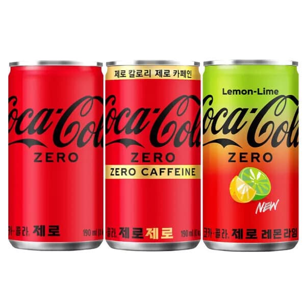 코카콜라 제로 음료 190ml 60캔