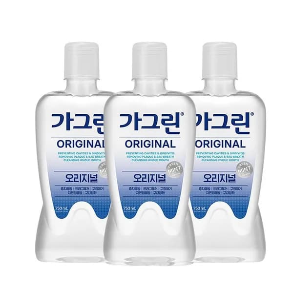 가그린 구강청결제 제로 750ml 3개 11,120원