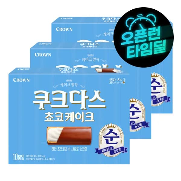 쿠크다스 쵸코케이크 202g 3개