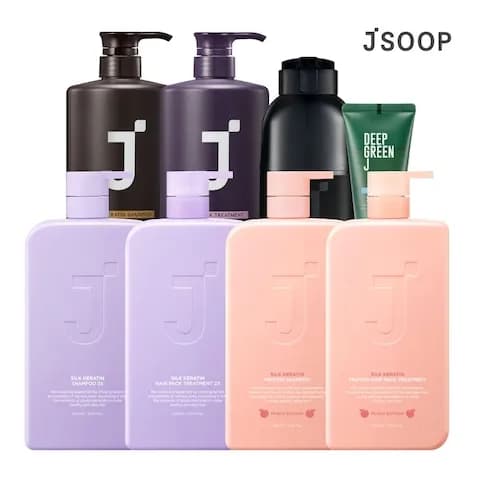 제이숲 프로페셔널 커버업 새치 염색 300ml 외 비건 샴푸 50ml 증정