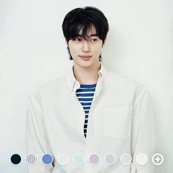 지오다노 옥스포드 긴팔 셔츠